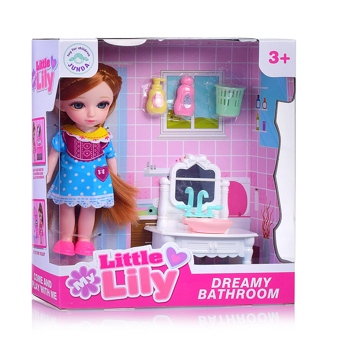 Кукла 69004 "Ванная комната" с аксессуарами, в коробке