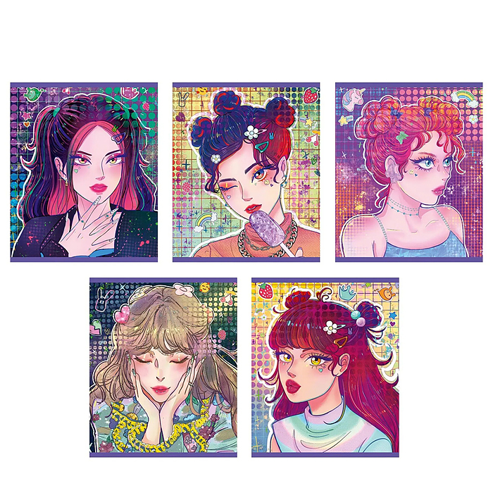 Тетрадь 96л. клетка "Яркий стиль" (Эксклюзив) А5, Тетрадь 96л. клетка "Яркий стиль" (Эксклюзив) А5,