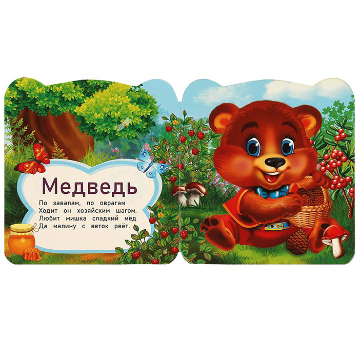 Кто живёт в лесу? Степанов В. А.  Книжка с глазками. 