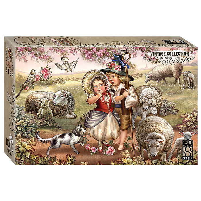 Пазлы 1000 "Паcтушок и пастушка" Пазлы 1000 "Паcтушок и пастушка"