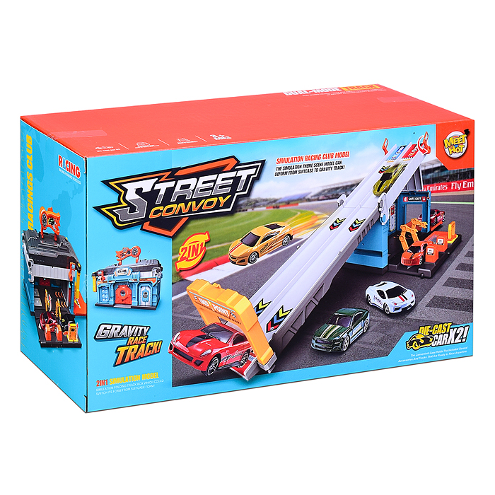 Фото к товару Парковка-трек MH-195 "Street convoy-1" в коробке Парковка-трек MH-195 "Street convoy-1" в коробке