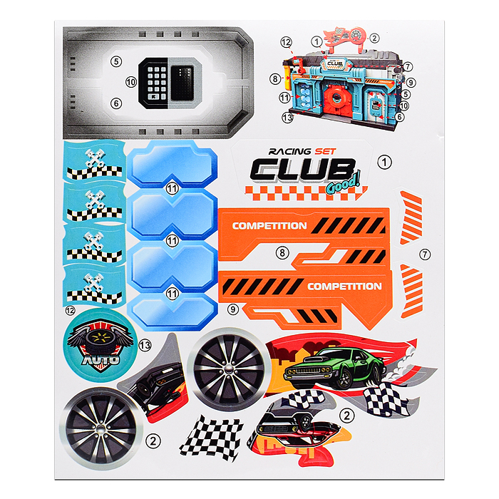 Фото к товару Парковка-трек MH-195 "Street convoy-1" в коробке Парковка-трек MH-195 "Street convoy-1" в коробке