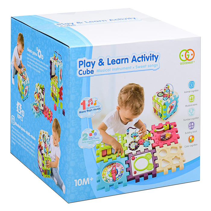 Фото к товару Куб развивающий 3850A "Активный малыш" в коробке Куб развивающий 3850A "Активный малыш" в коробке