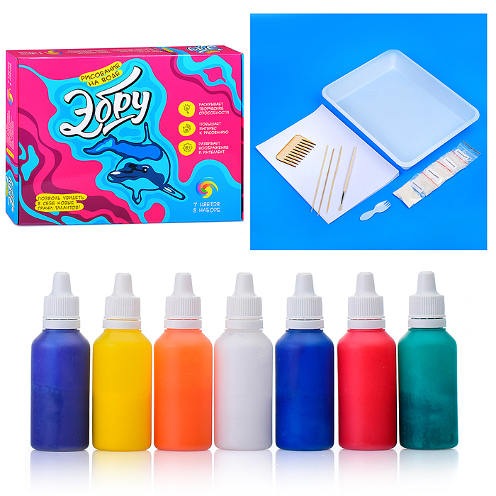 Набор для рисования на воде Attivio Эбру 7цв Набор для рисования на воде Attivio Эбру 7цв