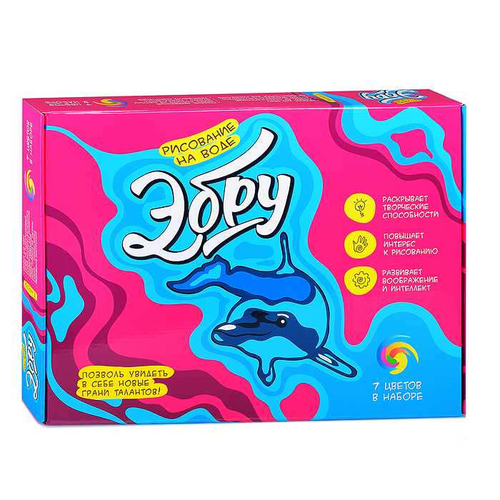 Фото к товару Набор для рисования на воде Attivio Эбру 7цв Набор для рисования на воде Attivio Эбру 7цв