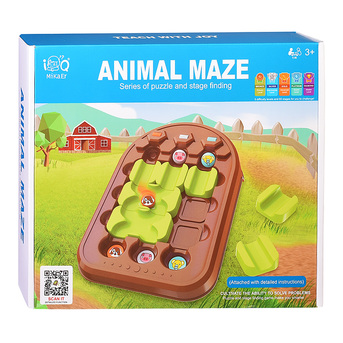 Игра развивающая R168-6 "Animal maze" в коробке