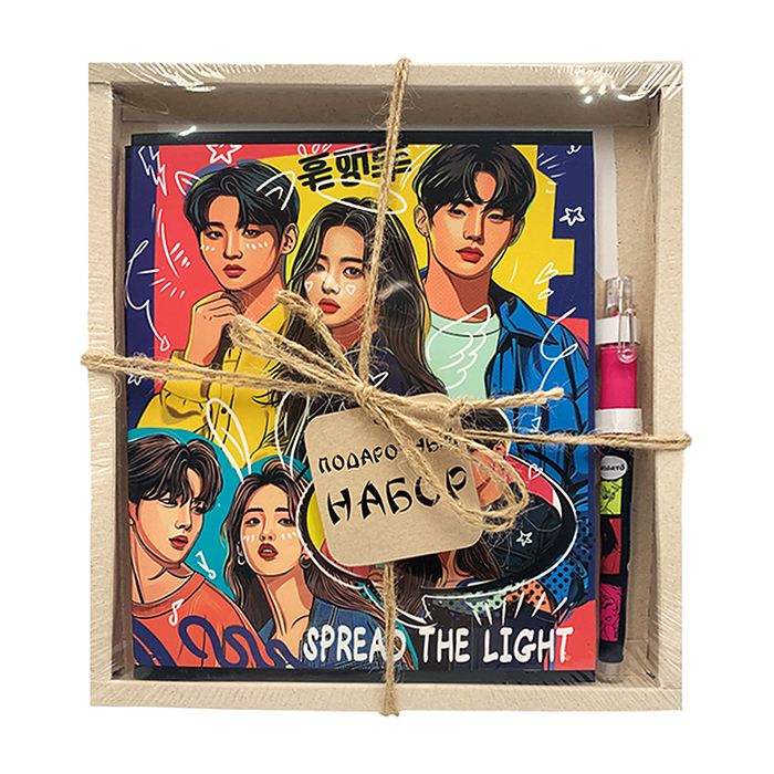 Набор. Тетрадь Дорама, формат А5, клетка, 48 листов, на скрепке, внутренний блок офсет 60-65 г, Набор. Тетрадь Дорама, формат А5, клетка, 48 листов, на скрепке, внутренний блок офсет 60-65 г,