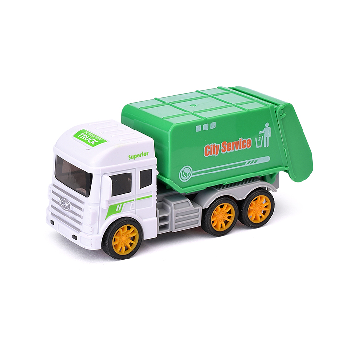 Фото к товару Машина BHX890 "Мусоровоз с контейнерами" 4 вида, в пакете Машина BHX890 "Мусоровоз с контейнерами" 4 вида, в пакете