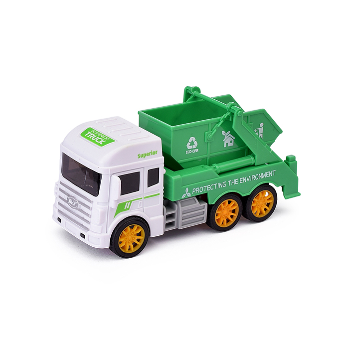 Фото к товару Машина BHX890 "Мусоровоз с контейнерами" 4 вида, в пакете Машина BHX890 "Мусоровоз с контейнерами" 4 вида, в пакете