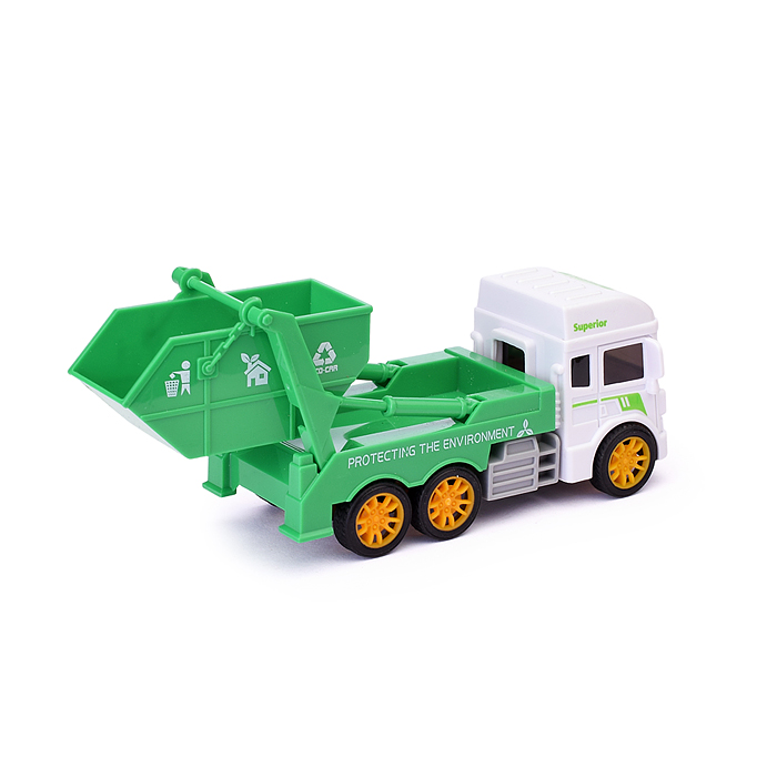 Фото к товару Машина BHX890 "Мусоровоз с контейнерами" 4 вида, в пакете Машина BHX890 "Мусоровоз с контейнерами" 4 вида, в пакете