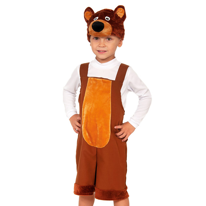 Изделие швейное "Набор карнавальный "Мишка бурый" ткань-плюш (3-6 лет, рост 98-116 см) Изделие швейное "Набор карнавальный "Мишка бурый" ткань-плюш (3-6 лет, рост 98-116 см)