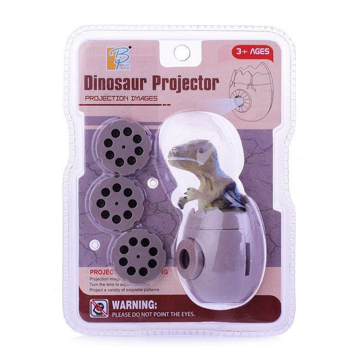 Проектор BY366-8/9/10 "Динозаврик" на батарейках, на листе Проектор BY366-8/9/10 "Динозаврик" на батарейках, на листе