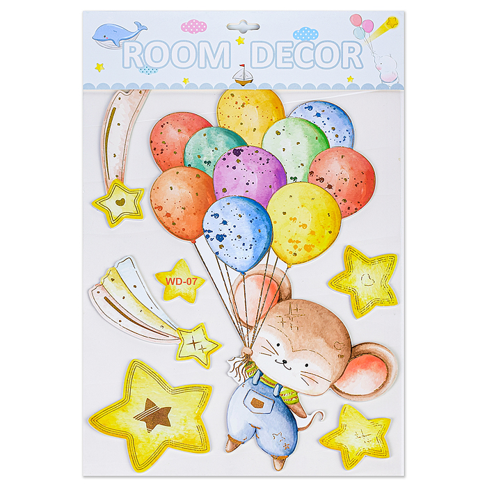 Фото к товару Наклейки интерьерные "Зверушки" МИКС самоклеющиеся фигурные ,объёмные размер наклейки 31* 48 см.. Наклейки интерьерные "Зверушки" МИКС самоклеющиеся фигурные ,объёмные размер наклейки 31* 48 см..