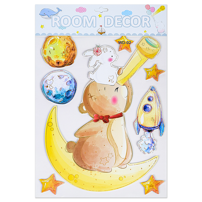 Фото к товару Наклейки интерьерные "Зверушки" МИКС самоклеющиеся фигурные ,объёмные размер наклейки 31* 48 см.. Наклейки интерьерные "Зверушки" МИКС самоклеющиеся фигурные ,объёмные размер наклейки 31* 48 см..