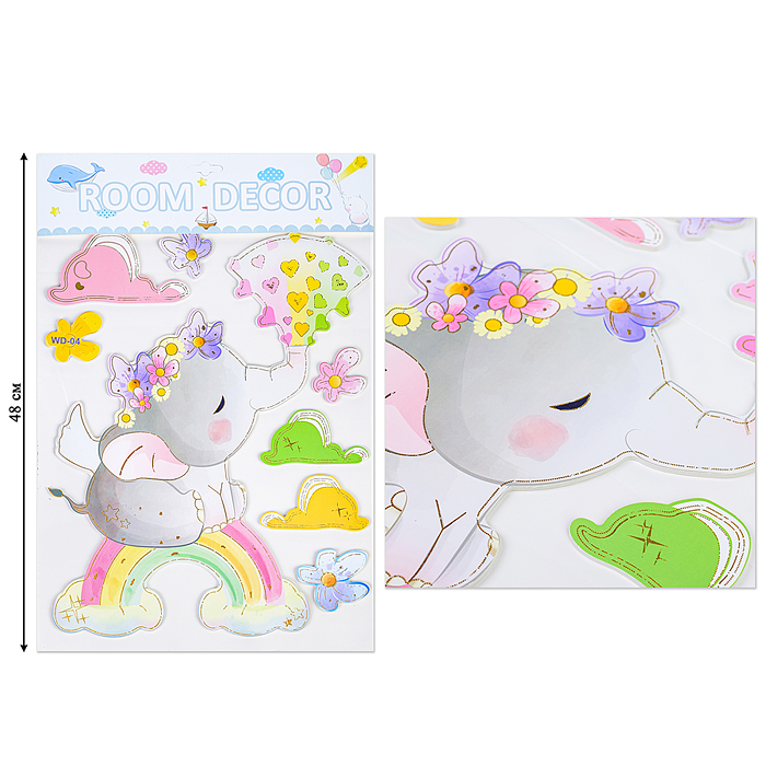 Фото к товару Наклейки интерьерные "Зверушки" МИКС самоклеющиеся фигурные ,объёмные размер наклейки 31* 48 см.. Наклейки интерьерные "Зверушки" МИКС самоклеющиеся фигурные ,объёмные размер наклейки 31* 48 см..