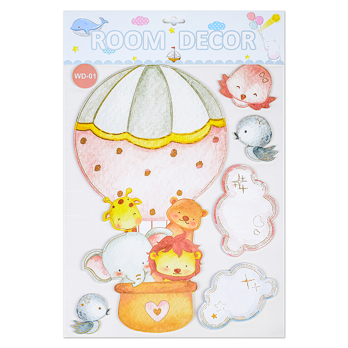 Фото к товару Наклейки интерьерные "Зверушки" МИКС самоклеющиеся фигурные ,объёмные размер наклейки 31* 48 см.. Наклейки интерьерные "Зверушки" МИКС самоклеющиеся фигурные ,объёмные размер наклейки 31* 48 см..