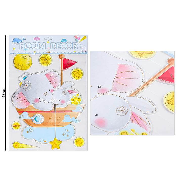 Фото к товару Наклейки интерьерные "Зверушки" МИКС самоклеющиеся фигурные ,объёмные размер наклейки 31* 48 см.. Наклейки интерьерные "Зверушки" МИКС самоклеющиеся фигурные ,объёмные размер наклейки 31* 48 см..