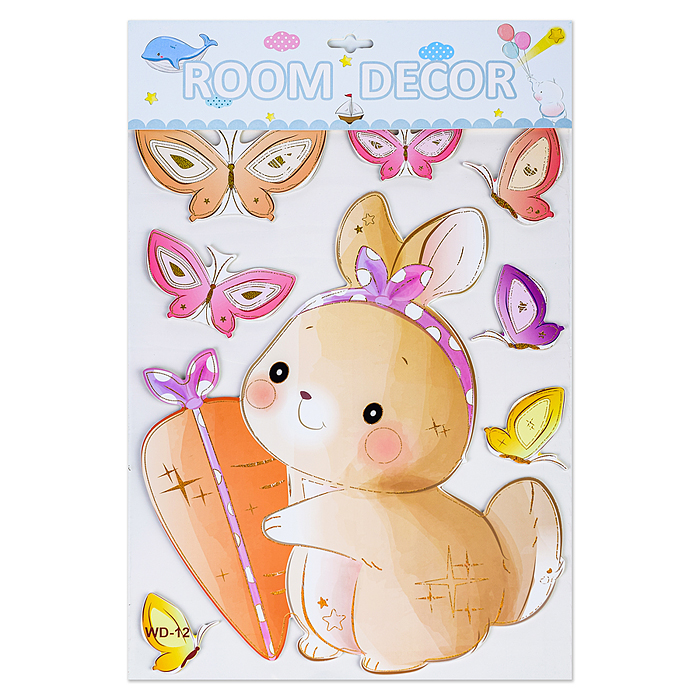 Фото к товару Наклейки интерьерные "Зверушки" МИКС самоклеющиеся фигурные ,объёмные размер наклейки 31* 48 см.. Наклейки интерьерные "Зверушки" МИКС самоклеющиеся фигурные ,объёмные размер наклейки 31* 48 см..