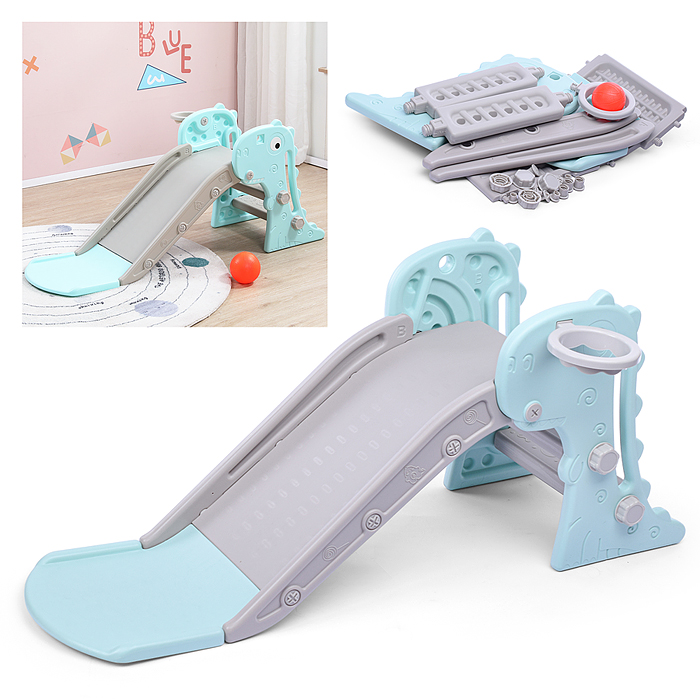 Горка детская UT0107 "Динозаврик" (цвет бирюзовый) Горка детская UT0107 "Динозаврик" (цвет бирюзовый)