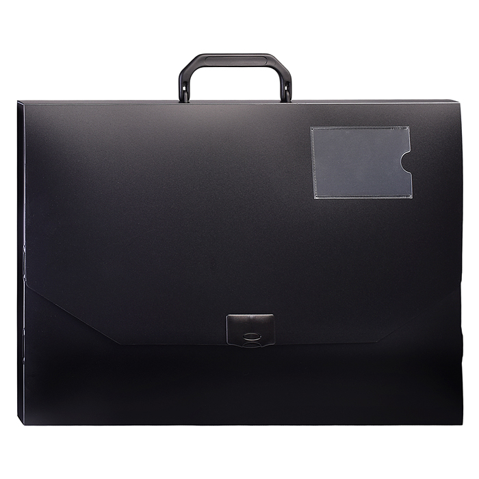 Портфель A3 горизонтальный, на замке, пластиковый 900 мкм, для документов "Daily"  1 отд