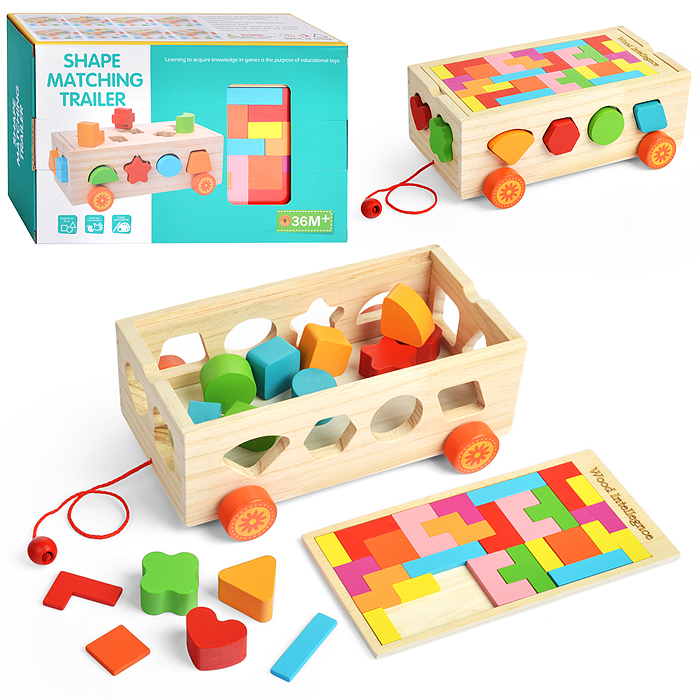 Сортер D1888 "Трейлер с геометрическими фигурами" Сортер D1888 "Трейлер с геометрическими фигурами"