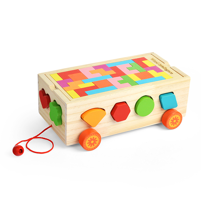 Фото к товару Сортер D1888 "Трейлер с геометрическими фигурами" Сортер D1888 "Трейлер с геометрическими фигурами"