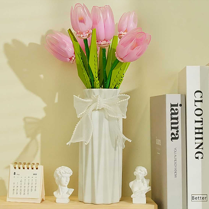 Конструктор JK29312 "Розовые тюльпаны" 304 дет., в коробке