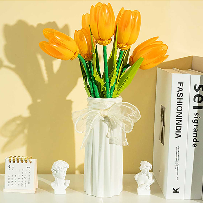 Конструктор JK29311 "Оранжевые тюльпаны" 304 дет., в коробке