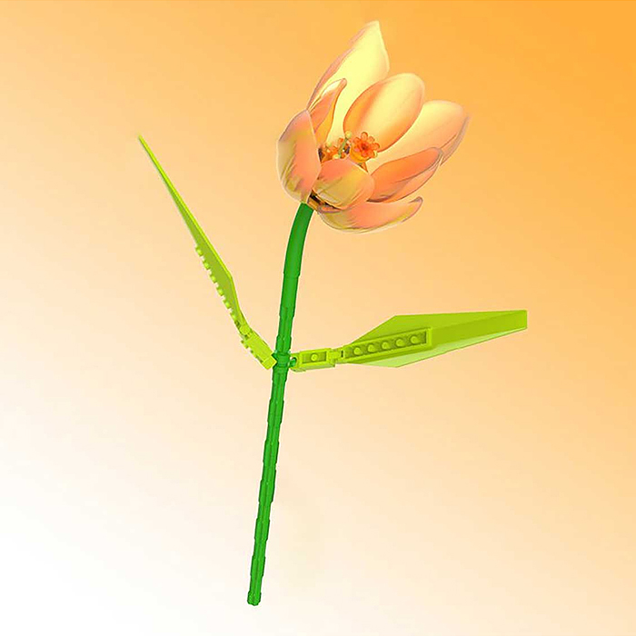 Конструктор JK29311 "Оранжевые тюльпаны" 304 дет., в коробке