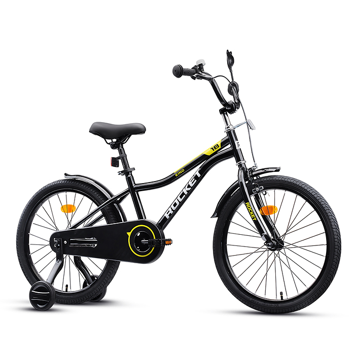 Фото к товару Велосипед 18" Rocket Kind, цвет черный Велосипед 18" Rocket Kind, цвет черный