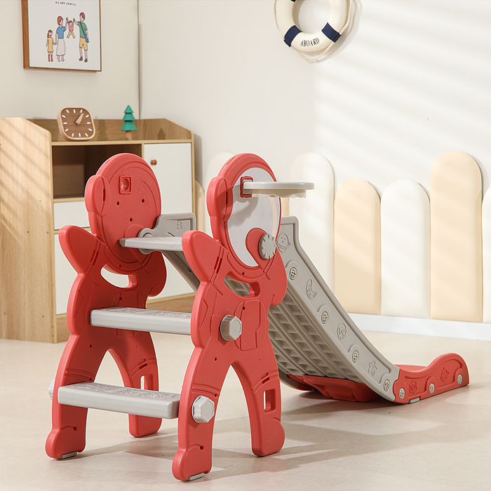 Фото к товару Горка детская UT0110 "Астронавт" (цвет красный) Горка детская UT0110 "Астронавт" (цвет красный)