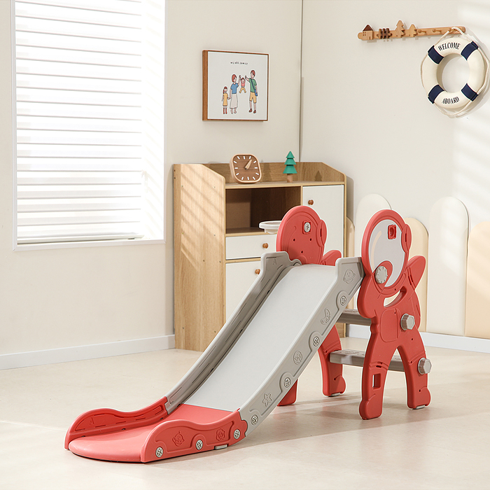 Фото к товару Горка детская UT0110 "Астронавт" (цвет красный) Горка детская UT0110 "Астронавт" (цвет красный)