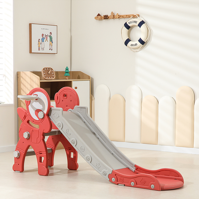 Фото к товару Горка детская UT0110 "Астронавт" (цвет красный) Горка детская UT0110 "Астронавт" (цвет красный)