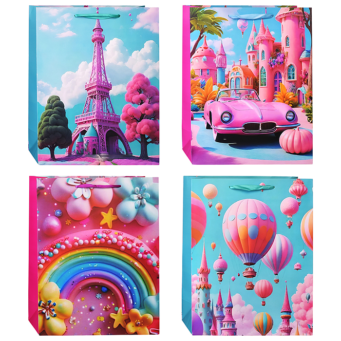 Пакет подарочный 00-6302 "Подарок для принцессы" 26*32*10,5 см. Пакет подарочный 00-6302 "Подарок для принцессы" 26*32*10,5 см.