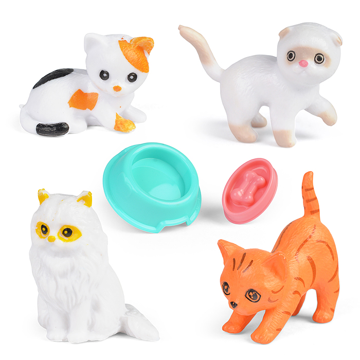 Фото к товару Набор питомцы 2401-5 "Мой котенок" с домиком, в коробке ( в ассортименте) Набор питомцы 2401-5 "Мой котенок" с домиком, в коробке ( в ассортименте)