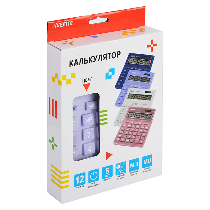 Фото к товару Калькулятор настольный, 155x204x33 мм, 12 разрядный, двойное питание, двойная пам Калькулятор настольный, 155x204x33 мм, 12 разрядный, двойное питание, двойная пам