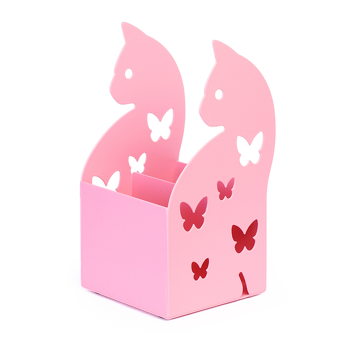 Подставка для пишущих принадлежностей "Сat" 8x8x6,8 см, в форме кошечки, высота боковинки с