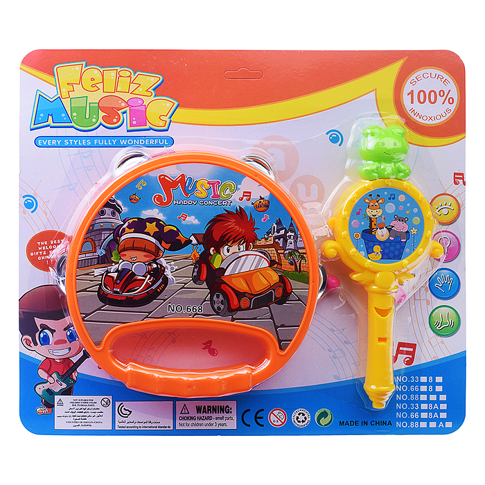 Набор музыкальных инструментов 9968 "Feliz music" на листе Набор музыкальных инструментов 9968 "Feliz music" на листе