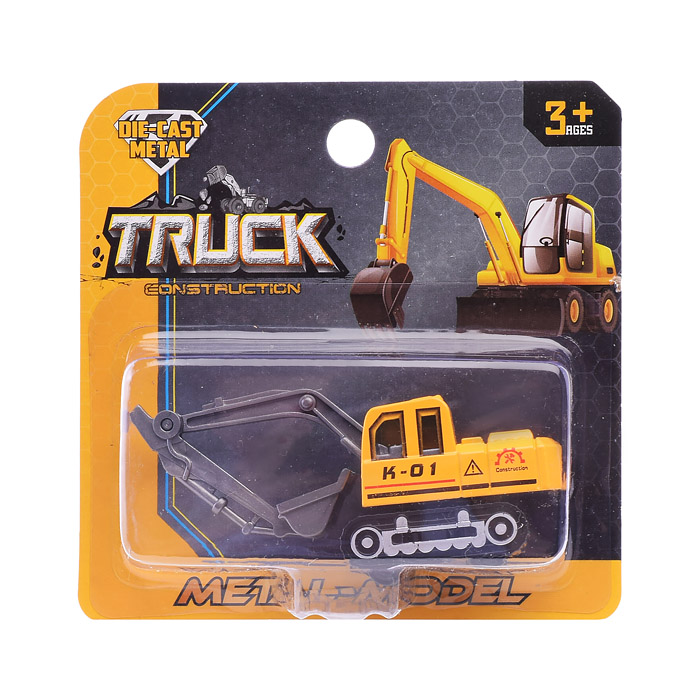 Машина ZQ-006 "Стройка" металл., в ассортименте, в коробке