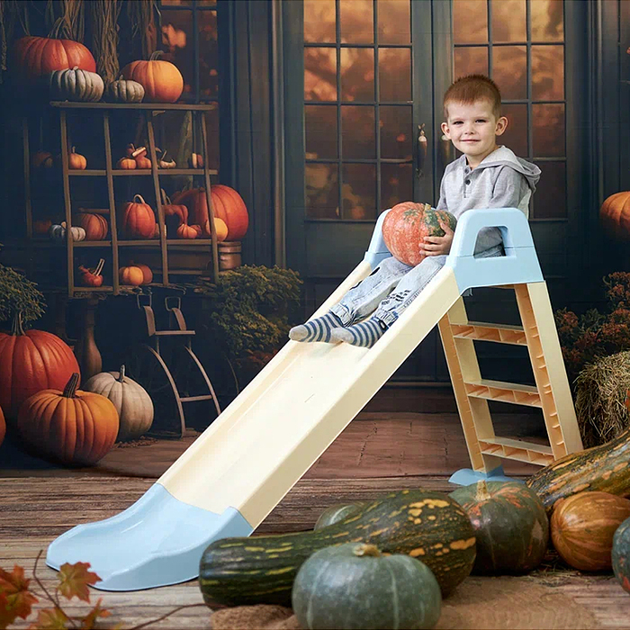 Фото к товару Горка детская OKIKID голубая 78х135х60 см Горка детская OKIKID голубая 78х135х60 см