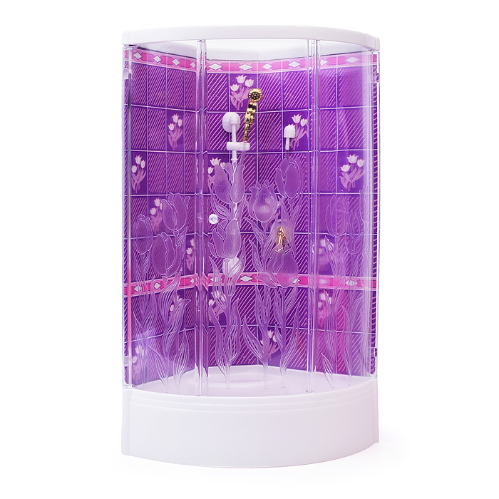 Фото к товару Набор мебели для кукол 98020 "Ванная комната с душевой кабиной" в коробке Набор мебели для кукол 98020 "Ванная комната с душевой кабиной" в коробке