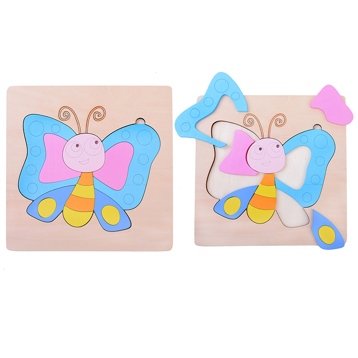 Пазл-вкладыш D1542 "Бабочка" Пазл-вкладыш D1542 "Бабочка"