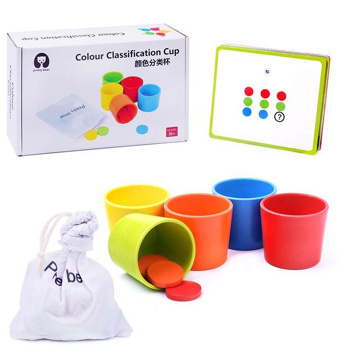 Игра развивающая D1548 "Цветные стаканчики" в коробке Игра развивающая D1548 "Цветные стаканчики" в коробке