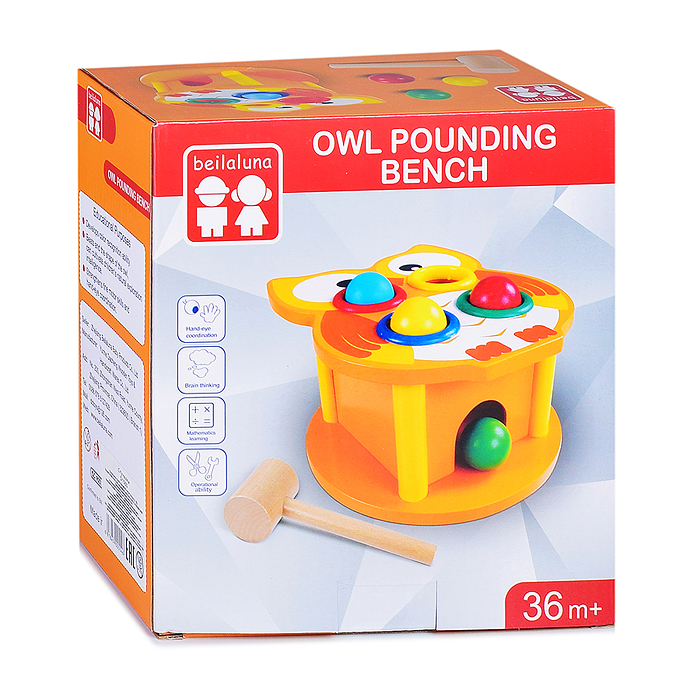 Фото к товару Стучалка D1560 "Сова" в коробке Стучалка D1560 "Сова" в коробке