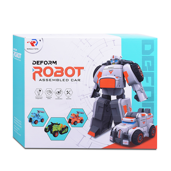 Конструктор RL589-19E "Робот Car" с отверткой, в коробке