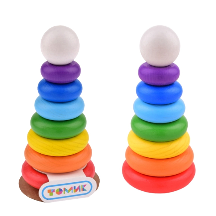 Развивающий набор "Пирамидка" "Радуга" (8 деталей) Развивающий набор "Пирамидка" "Радуга" (8 деталей)