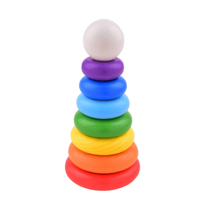 Фото к товару Развивающий набор "Пирамидка" "Радуга" (8 деталей) Развивающий набор "Пирамидка" "Радуга" (8 деталей)