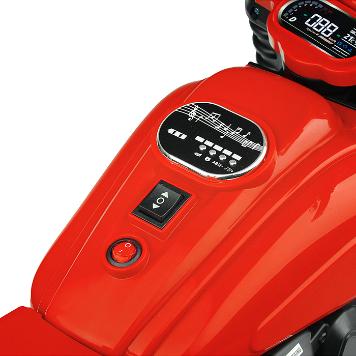 Мотоцикл U023429Y "Спорт байк" на аккумуляторе, в коробке (красный)