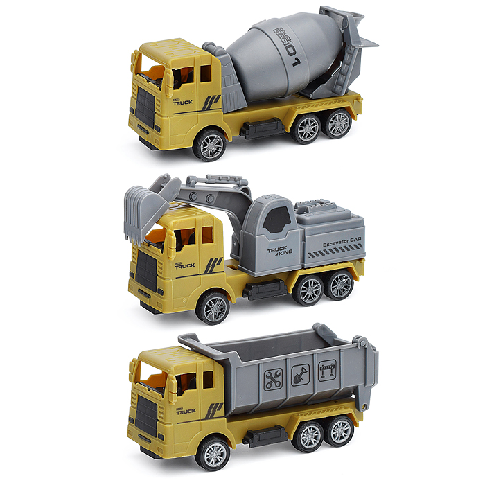 Набор машин 166H-60 "Строительная техника" в пакете Набор машин 166H-60 "Строительная техника" в пакете