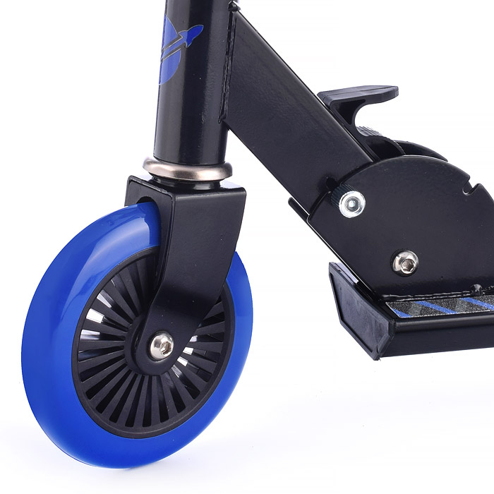 Фото к товару Самокат 2-х колесный ROCKET,колеса PU/ 125 мм,ABEC 7, синий Самокат 2-х колесный ROCKET,колеса PU/ 125 мм,ABEC 7, синий